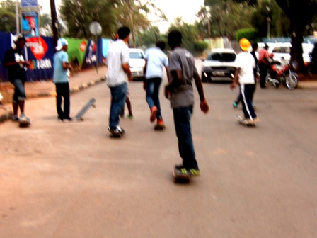 Group of Skateboarders